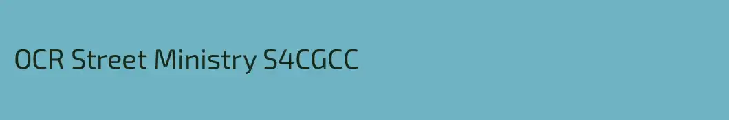 OCR Street Ministry S4CGCC